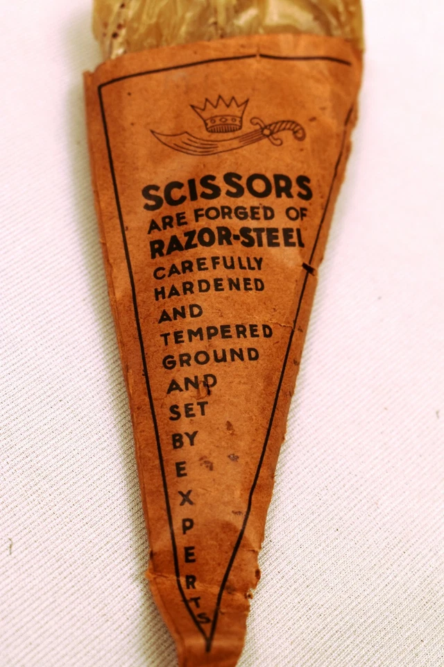Vintage Scissors Are Forged Of Razor-Steel Turban Brand Solingen Germany Rare " - Image 2 of 4