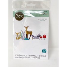Sizzix Thinlits Woodland Nature by Lisa Jones Cutting Dies Winter Animals NEW