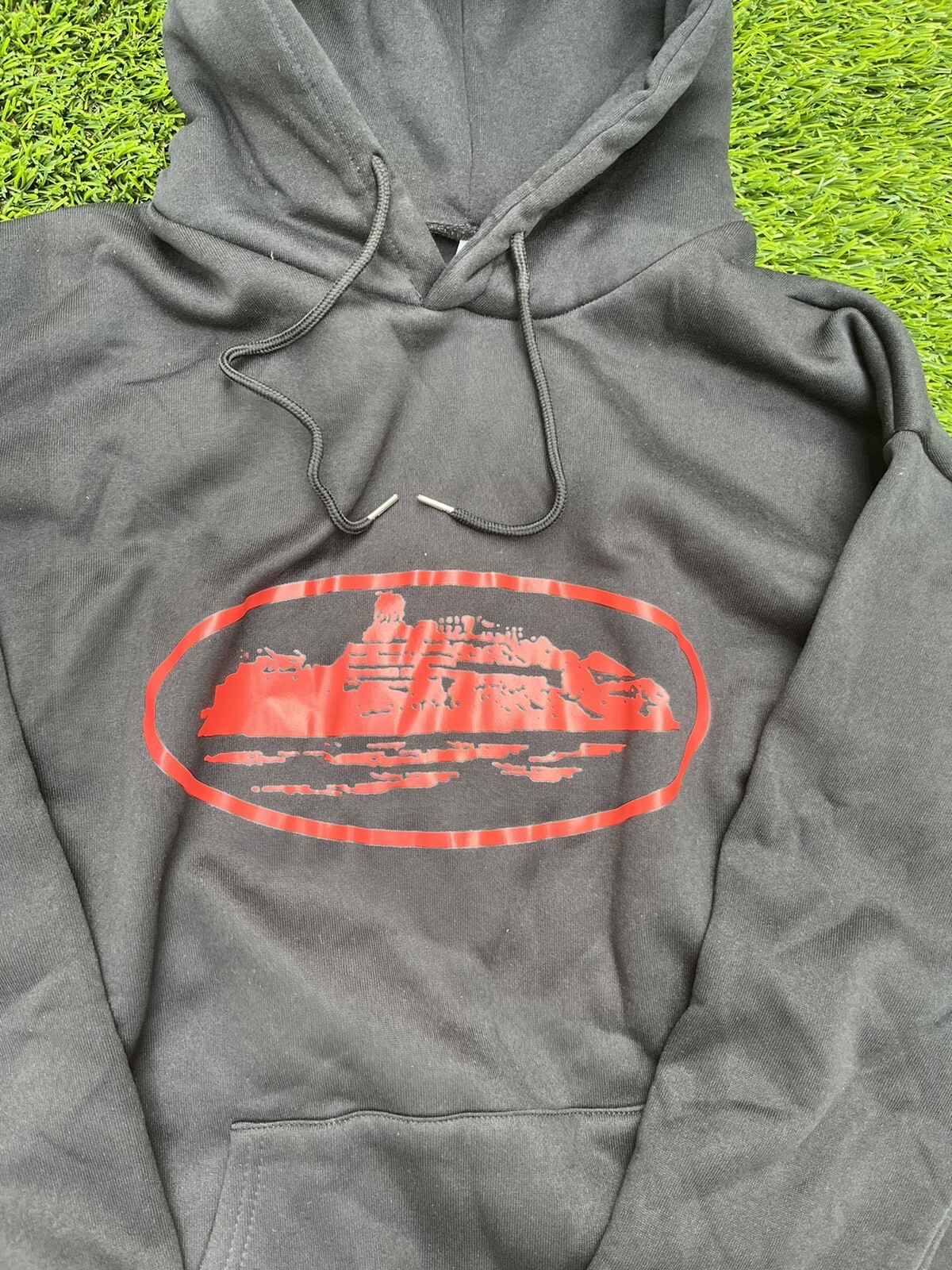 NEW Corteiz Hoodie Black u0026amp; Red Alcatraz LARGE | eBay