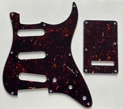 Brown For US Fender 57'8 screw Stratocast and Tremolo Cover Back GuitarPickguard