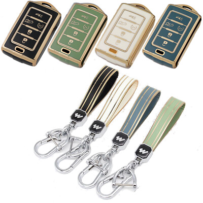 Car Key Fob Case Cover Protector TPU For 2021-2024 Jeep Grand Cherokee Wagoneer