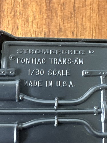 Strombecker Pontiac Firebird Trans-Am Black Die Cast 1:30 Vintage - Picture 7 of 8