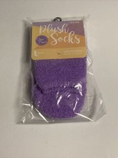 Women  s Plush Fuzzy Socks 100 Polyester Solid Purple New NWT