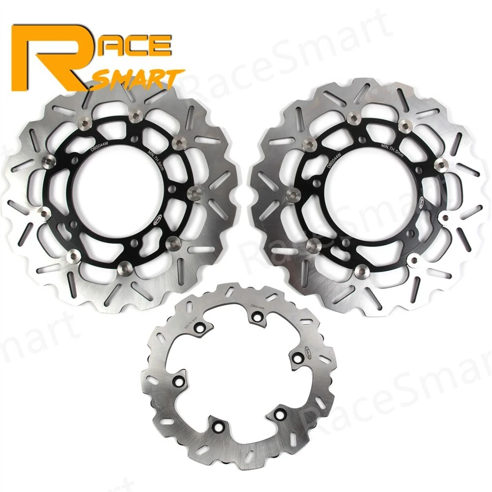 Front Rear Brake Discs Rotors + Pads For Suzuki GSX1300BK B-KING 2008 2009 2010 - Image 2 of 4