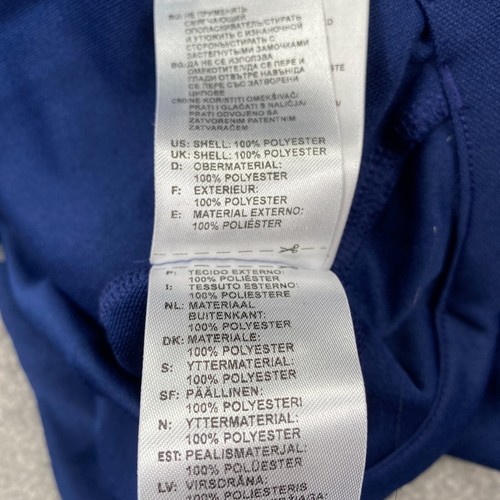 Adidas ClimaCool Full Zip Up Track Jacket Youth Boy's Size YL Blue Long Sleeves - Picture 18 of 18