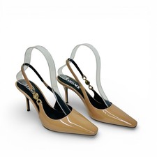 NIB Versace Medusa '95 Slingback Pumps EU 36 US 6 Beige Blush $825