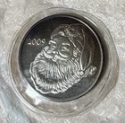 2009 XMAS SILVER ROUND COLLECTOR COIN