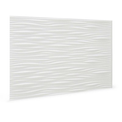 Profhome 3D 704551 Wilderness White Dekorpaneel in Kunststoff Optik weiß 1,7 m2