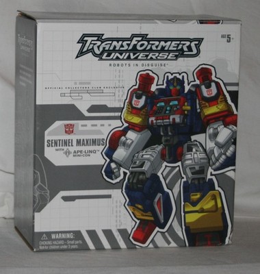 transformers botcon universe sentinel maximus with ape-linq 2004