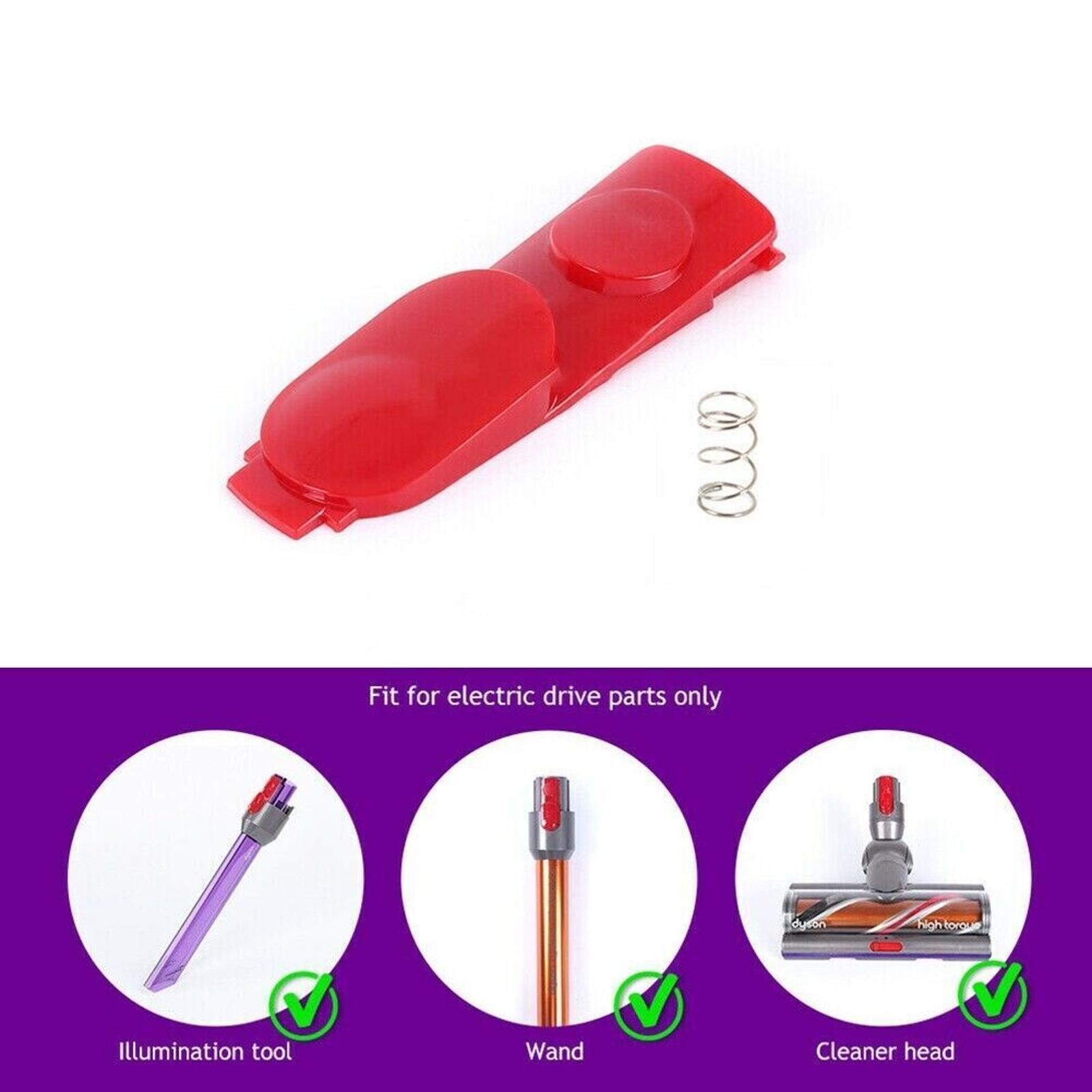 Red Wand Button With Spring For Dyson V7 V8 V10 V11 V15 vacuum cleaner