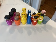 Vintage Little People Sesame Street Fisher Price Set Figures