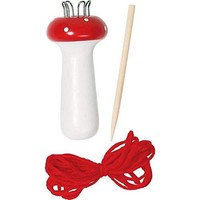 Gollnest & Kiesel Gmbh & Strickpilz Mit Holznadel Und FäDen, Strickliesel, 1 Stü