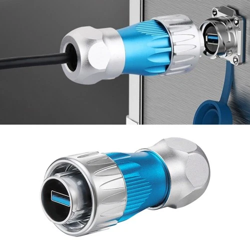 USB 3 0 DH24 Waterproof Connector for Secure and Fast For data Transmission
