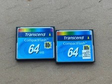 2pcs Transcend 64MB 80x CF
