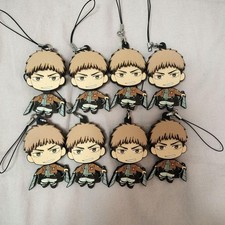Attack on Titan Jean Kirstein Rubber Keychain 8pc Set w/ Interchangeable Faces