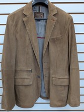 Patrick James RESERVE Men's Brown Suede Leather Blazer Jacket Sport Coat 38R