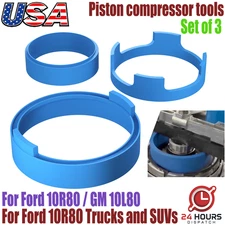 For Ford 10R80 Piston Compressor Tool Transmission Removal Clutch Ring Tool 3PCS