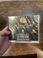 DELKIN DEVICES CD-R Archival Gold THE 300 YEAR DISC New In Individual CD Case