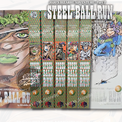 JoJo's Bizarre Adventure Part 7 Manga Volume 1–5 Full Set English