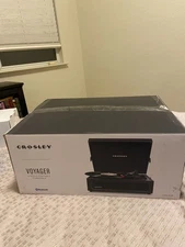 Crosley CR8017A-BK Voyager Vintage Portable Turntable - Black