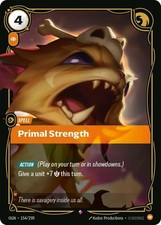 1X-Primal Strength - 154/298 - Rare - Foil-Riftbound 01 Origins-Riftbound League — live eBay listing