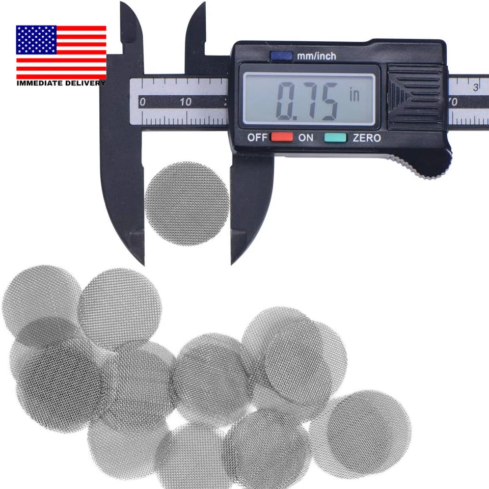 200 Pieces Pipe Screens, Stainless Steel Pipe Screen, 3/4 (0.75 Inch) Pipe Scree - Image 2 of 4