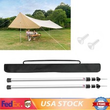 Adjustable Tent Poles for Camping Backpacking Canopy Awning Shelter Tarpaulin