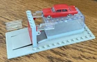 Lego 1:87 Red Fiat 1800 with Garage Clear Case Door and Ramp 1965 Made n Denmark