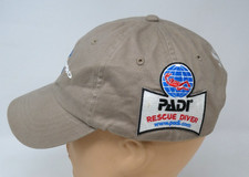 Scubapro Scuba Pro Diving Tan Adjustable Organic Hat Cap PADI Rescue Diver Patch