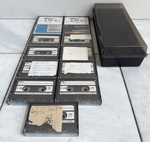 Vintage C-20 Cassettes Computer Programs Atari APX Program Exchange W Case - 第 1/4 張圖片