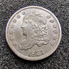 1831 Capped Bust Half Dime H10c - Philadelphia Mint - 90% Silver - XF-AU Details