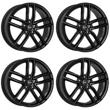 4 Dezent TR black wheels 7.5Jx17 5x112 for Volkswagen Golf Jetta 17 Inch rims
