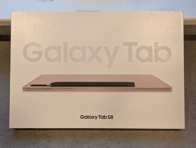 New Samsung 11 inch Galaxy Tab S8, 128GB Wi-Fi Android Tablet Pink Gold