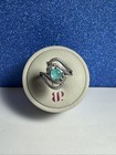 Bomb Party Sz 6 “Layers Of Laughter” Aqua Chalcedony Hematite Plating — photo 1