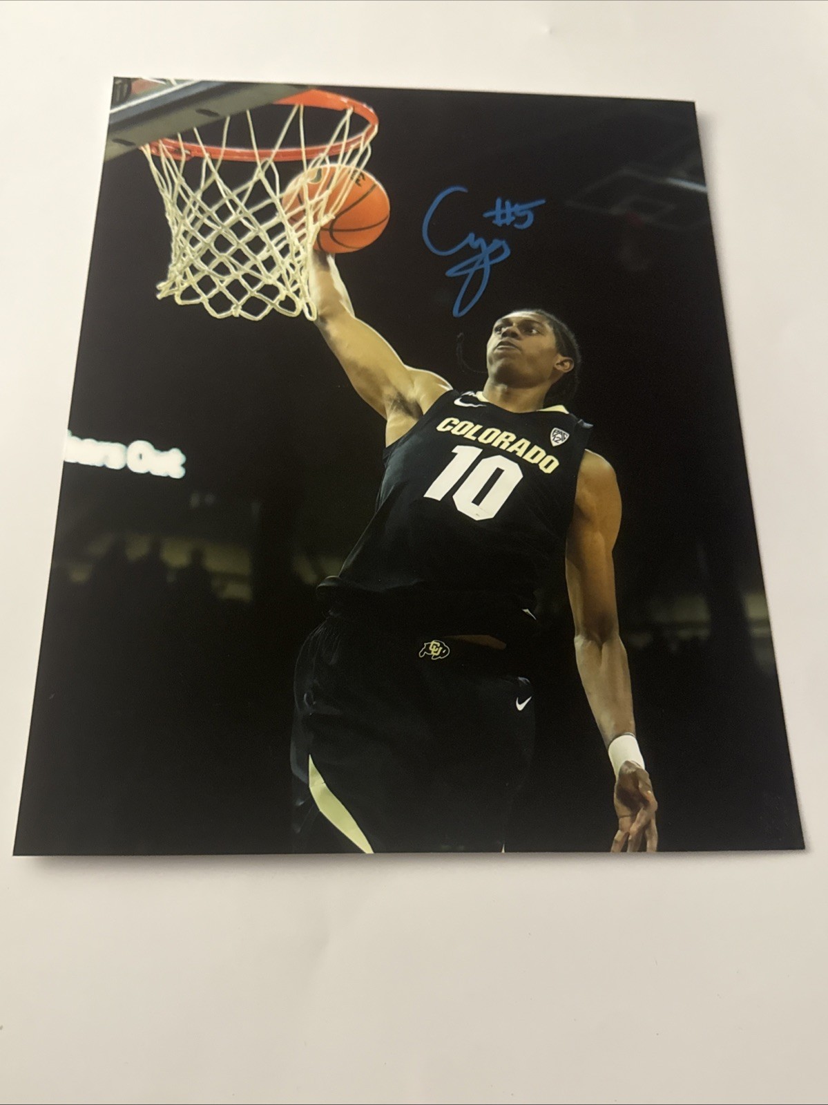 Cody Williams Signed Autographed 8x10 Photo Colorado Buffaloes Utah Jazz COA