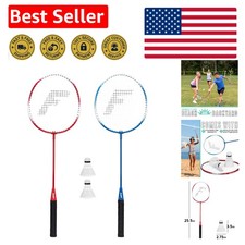 Replacement Badminton Racket Set with 2 Rackets  Birdies for 4 Players