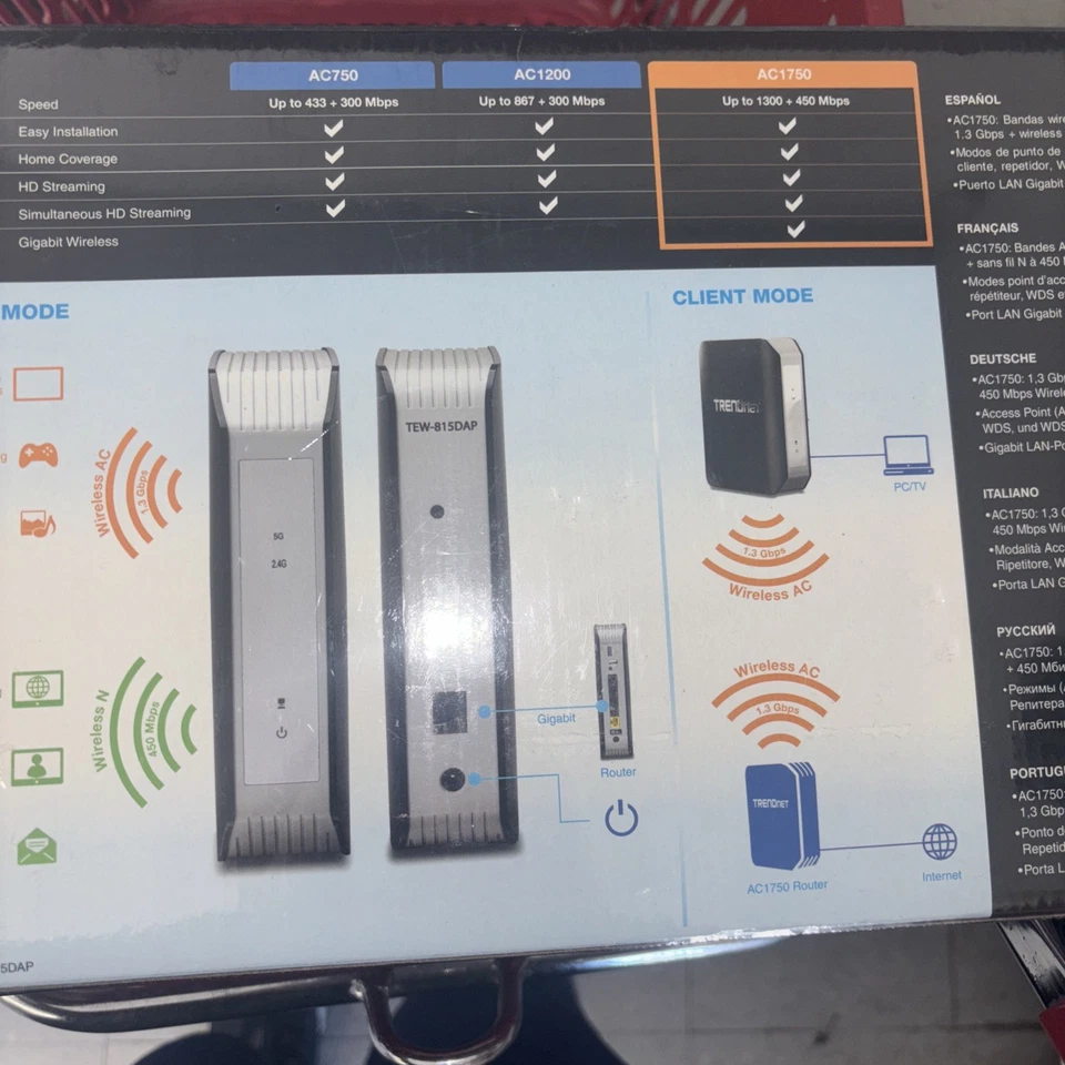 NEW & SEALED ! TRENDNET TEW-823DRU AC1750 Dual Band Wireless Router *SHIPS FREE* - Image 2 of 3