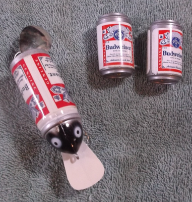 Leurre Vintage Heddon Big Budweiser - Crankbait Spinning Pour Collectionneur - Pêche Rétro