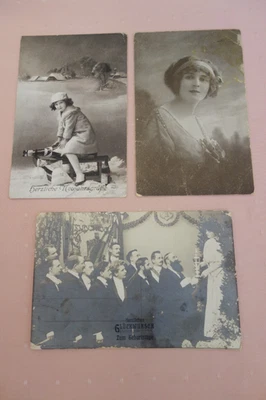 Konvolut 3 Feldpost Karten 1. Weltkrieg, Altenweddingen Magdeburg 1917 1918 - Bild 1 von 2