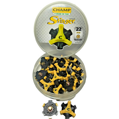 Champ Scorpion Stinger Golf Spikes kleines Metallgewinde 6 mm 22 Stück Modell 75610