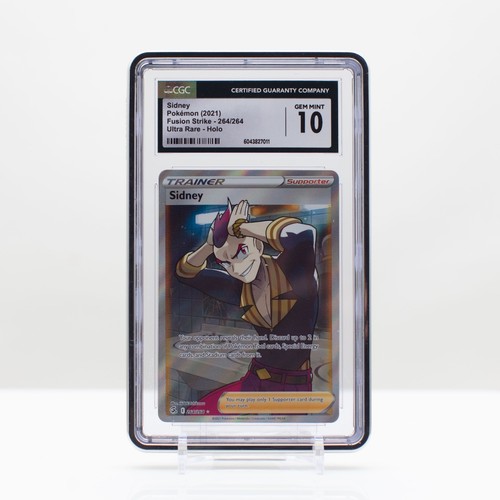 Pokemon Sidney Full Art Holo #164/264 Fusion Strike 2021 - CGC 10 Gem Mint