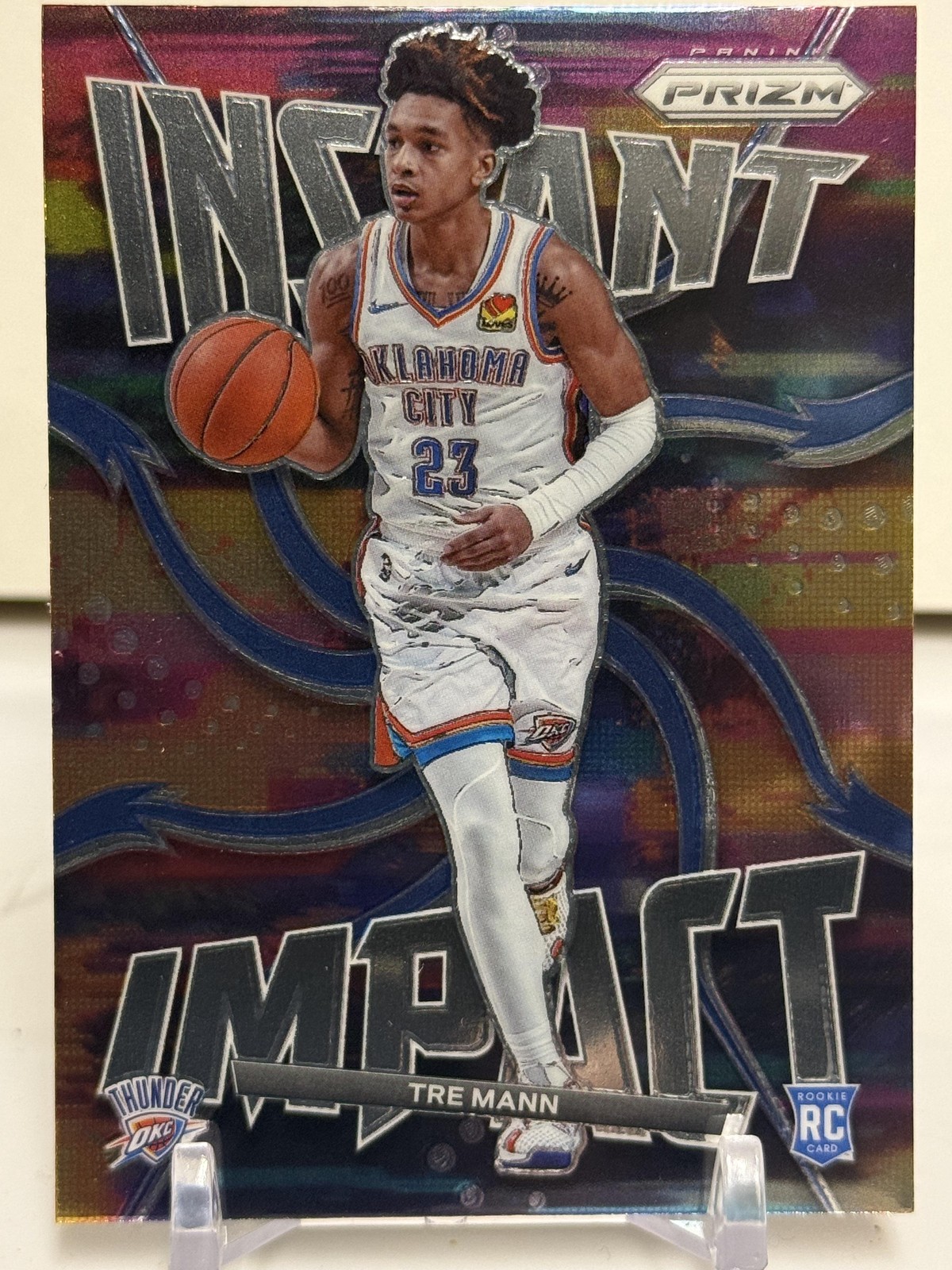 2021-22 Panini Prizm #15 Tre Mann Instant Impact RC Rookie Thunder