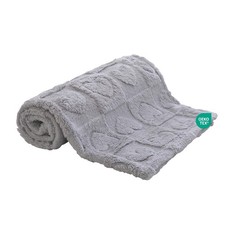 30x40 Inch Light Grey Heart Checkered Baby Blanket Fleece Soft Toddler