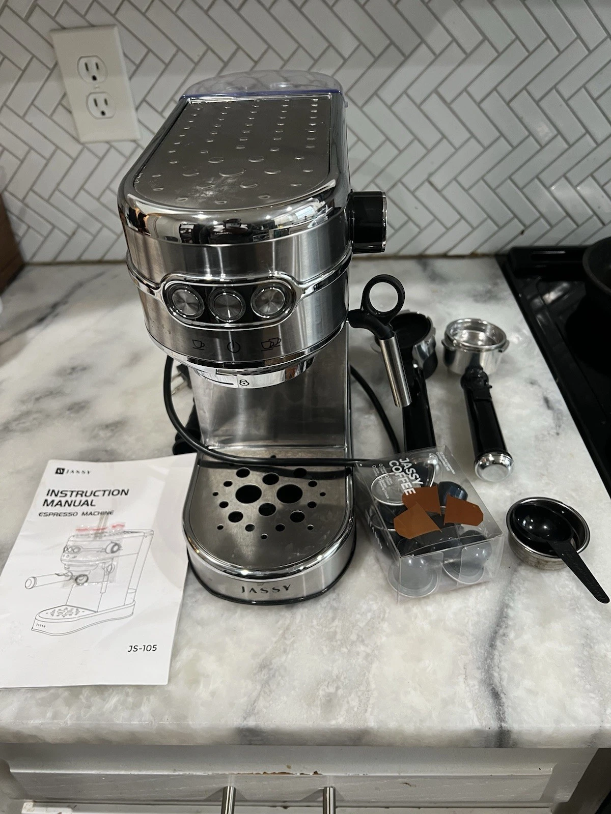JASSY Espresso Machine Latte Maker 20 Bar Professional Cappuccino Machines