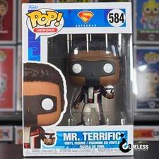 Funko Pop! Superman Mr. Excelente #584 y protector contra pop