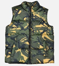 Old Navy Kids Full Zip Outdoor Puffer Jacket Camo Sleeveless Vest Size XS 5