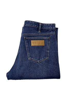 R.M.Williams Stockyard Jeans Mens 35R 35W 31.5L Blue Medium Wash 100% Cotton Fij