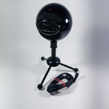 Original Model Blue Snowball Black USB Podcasting Recording Microphone w Stand