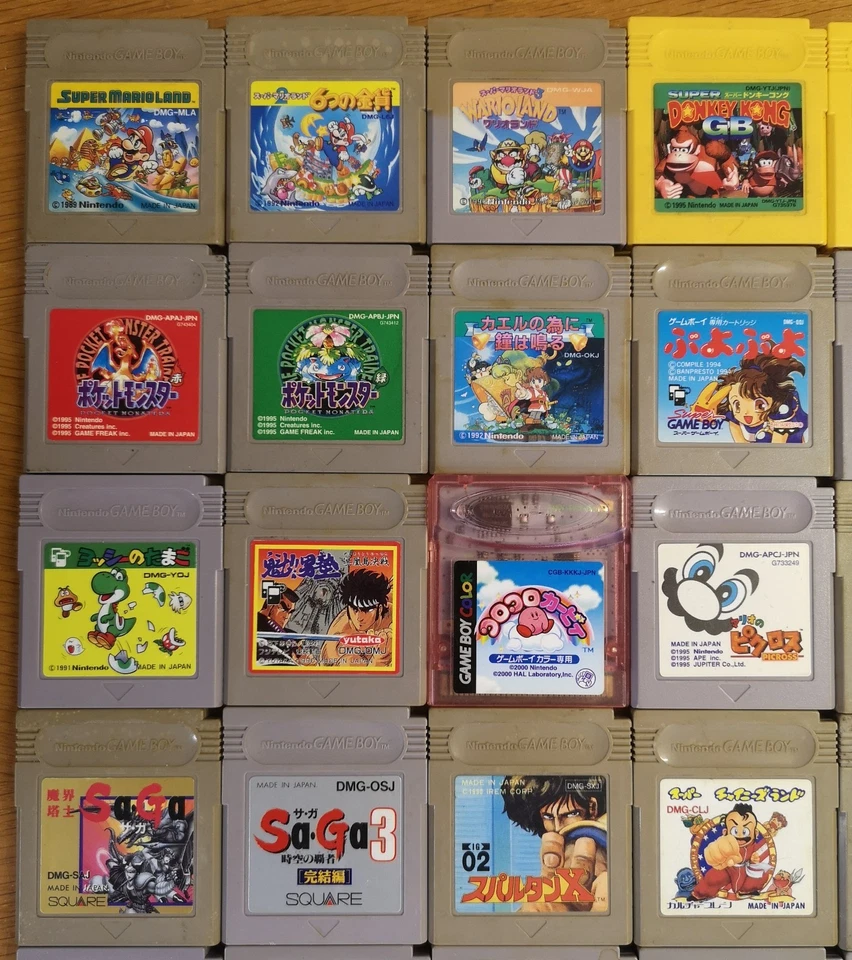 100 Gameboy Spiele Game Sammlung Nintendo Pokemon Mario Kirby Tetris Zelda Japan - Bild 2 von 4