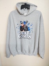 Luke Combs Concert Sweatshirt Hoodie Size L Gildan Growing Up  Getting Old Tour